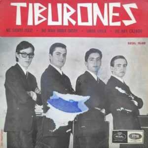 Los Tiburones - Me Siento Feliz / Do Wah Diddy Diddy / Linda Chica / Me Has Cazado (7" , EP)