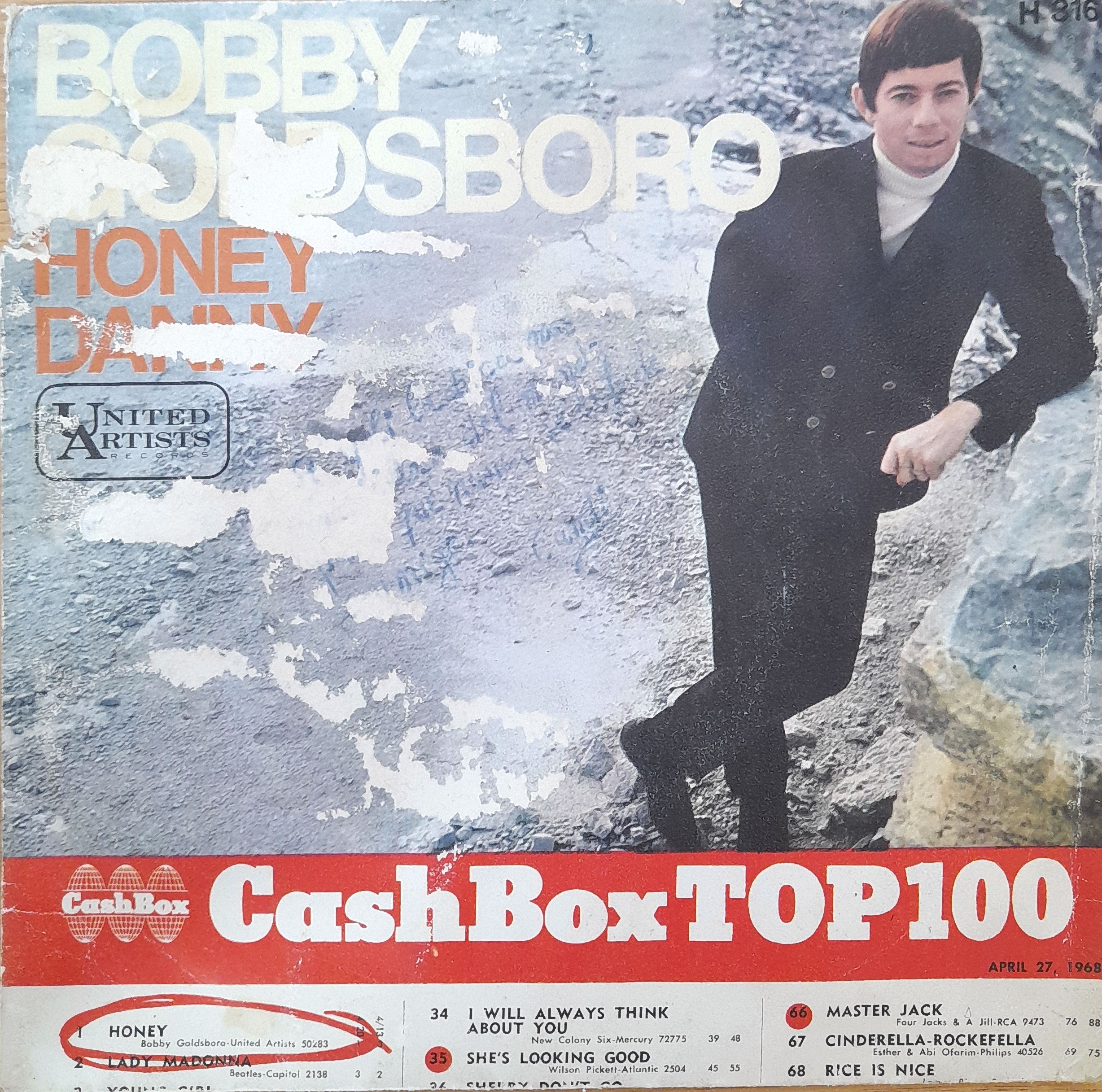 Bobby Goldsboro, “Honey / Danny”. 7" EP