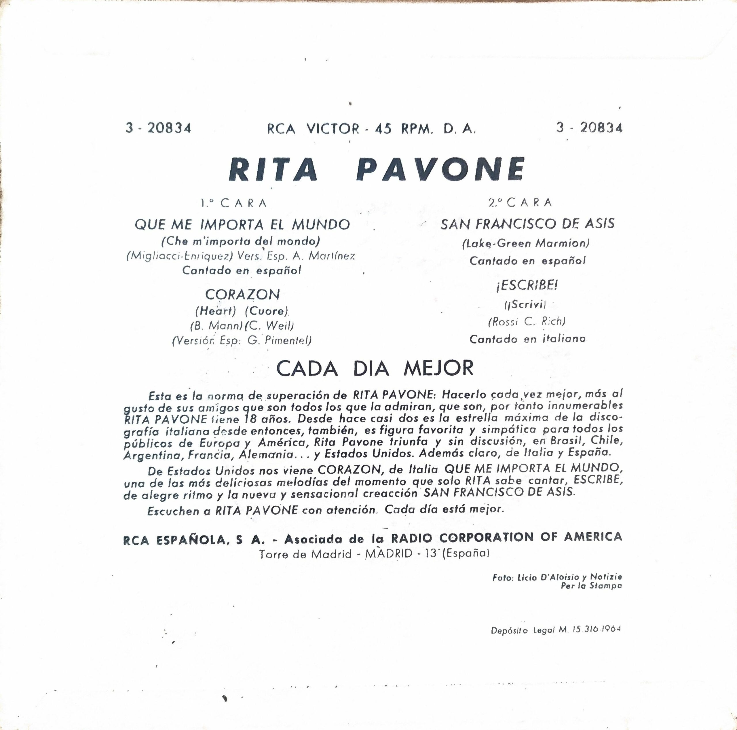 Rita Pavone - Imagen 2