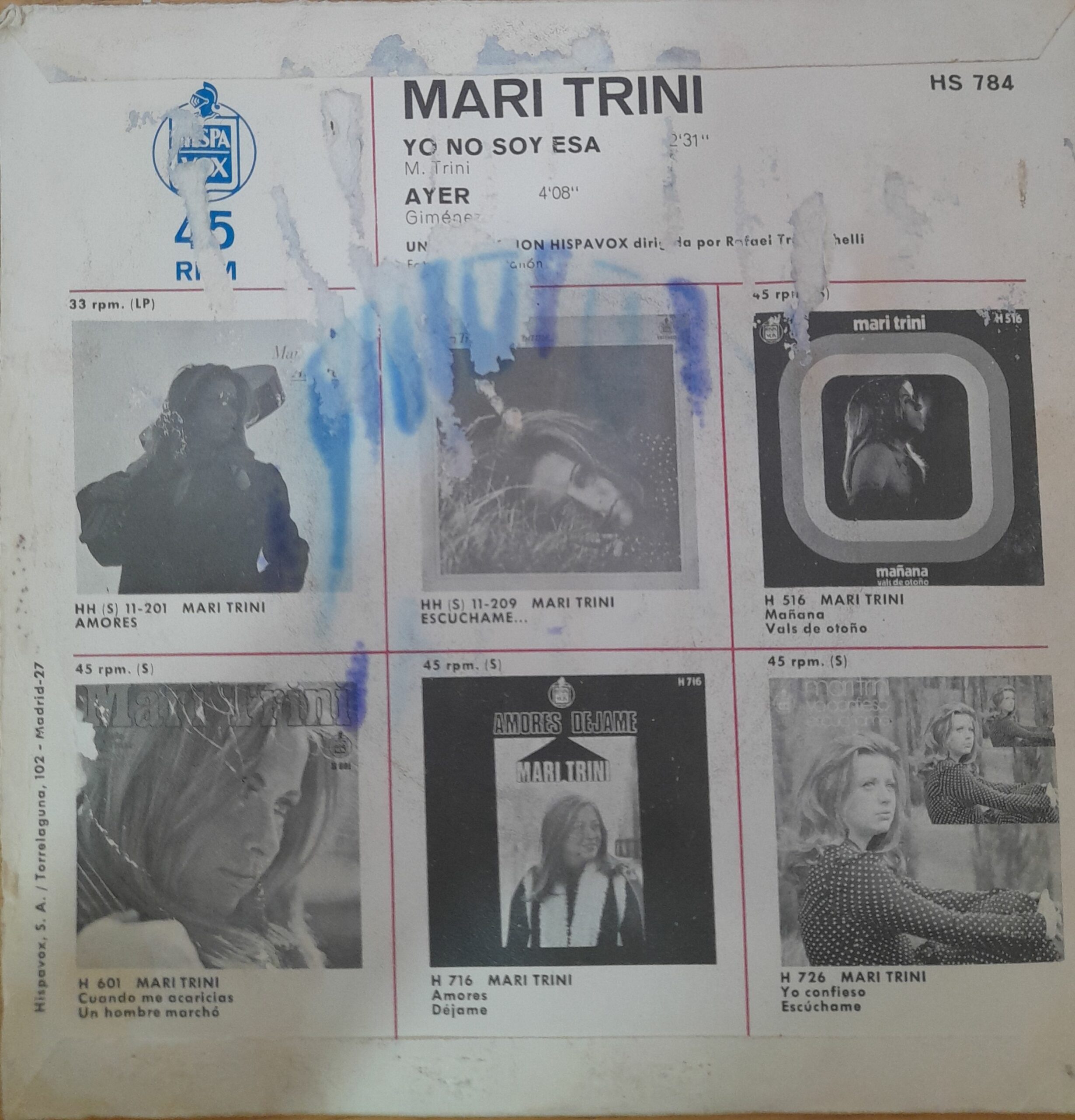 Escúchame. 7" EP - Imagen 2