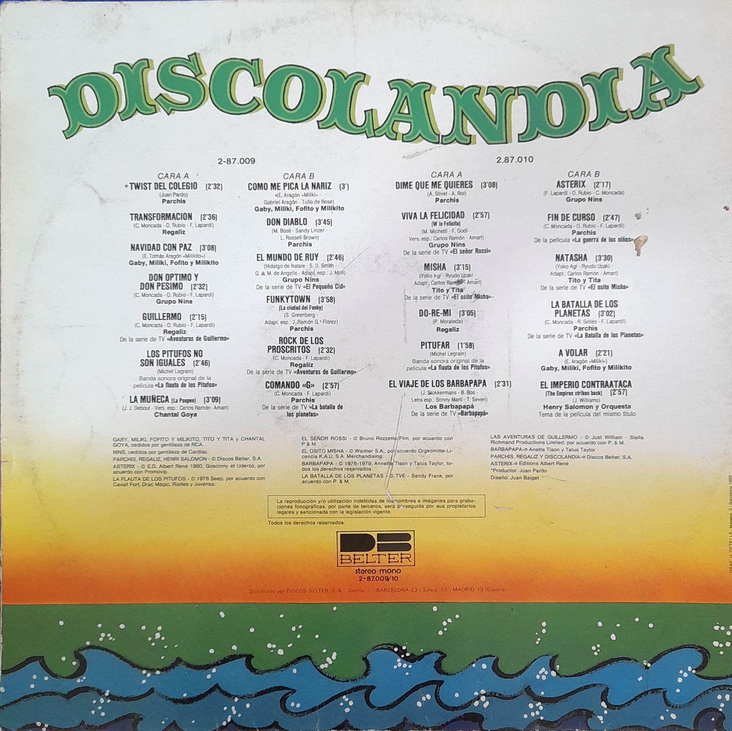Discolandia – 25 Éxitos. 2xLP - Imagen 2
