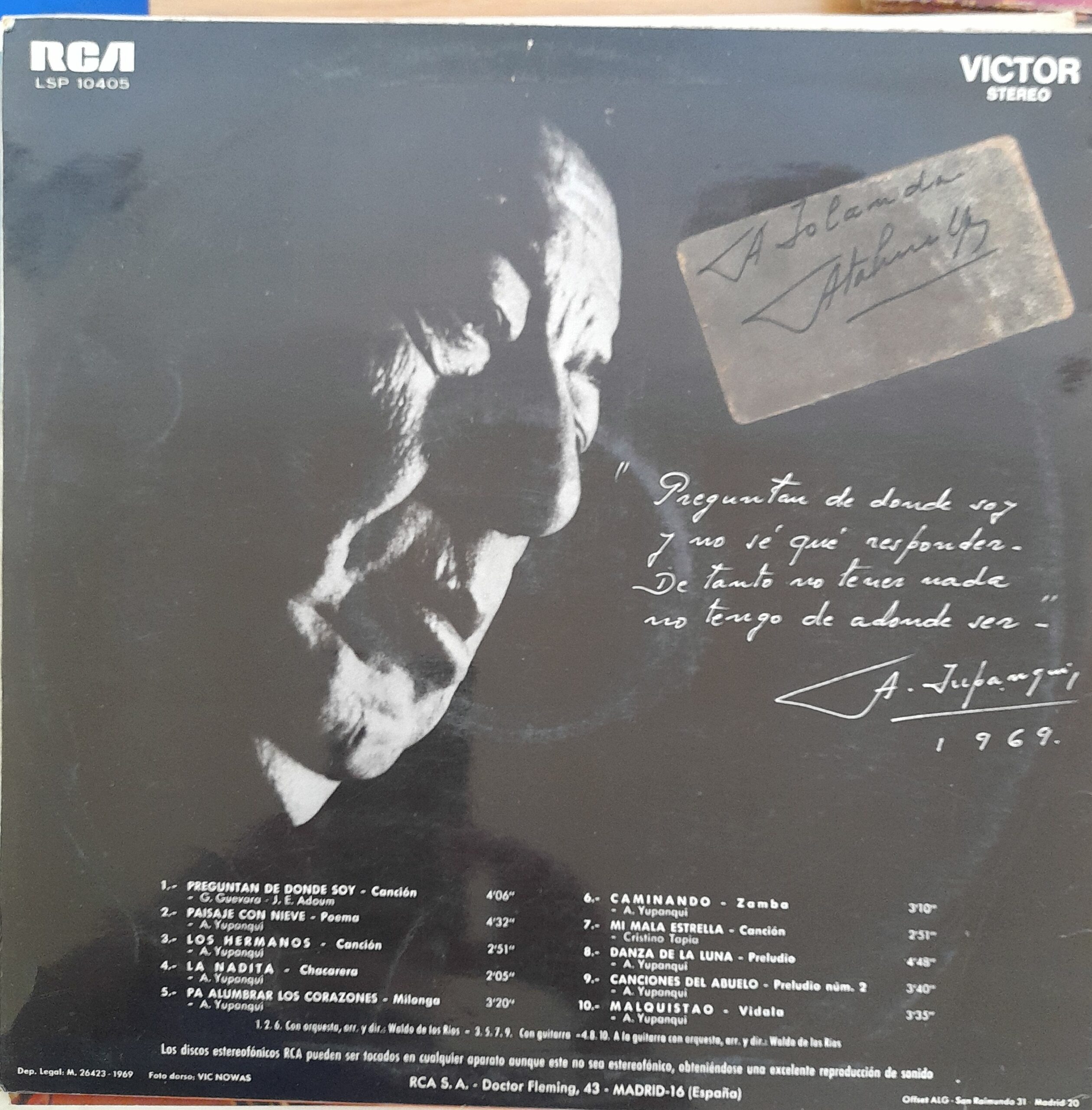 Preguntan De Dónde Soy. 12" LP - Imagen 2