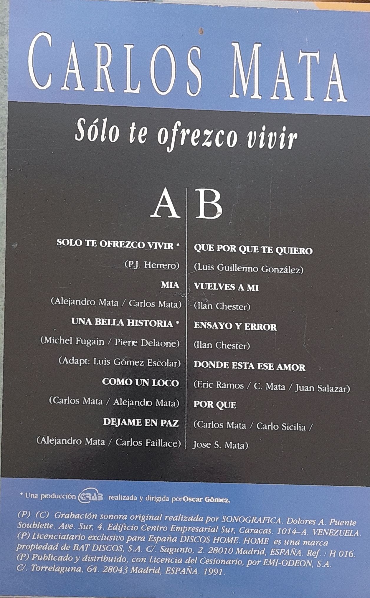 Solo Te Ofrezco Vivir. 12" LP - Imagen 2