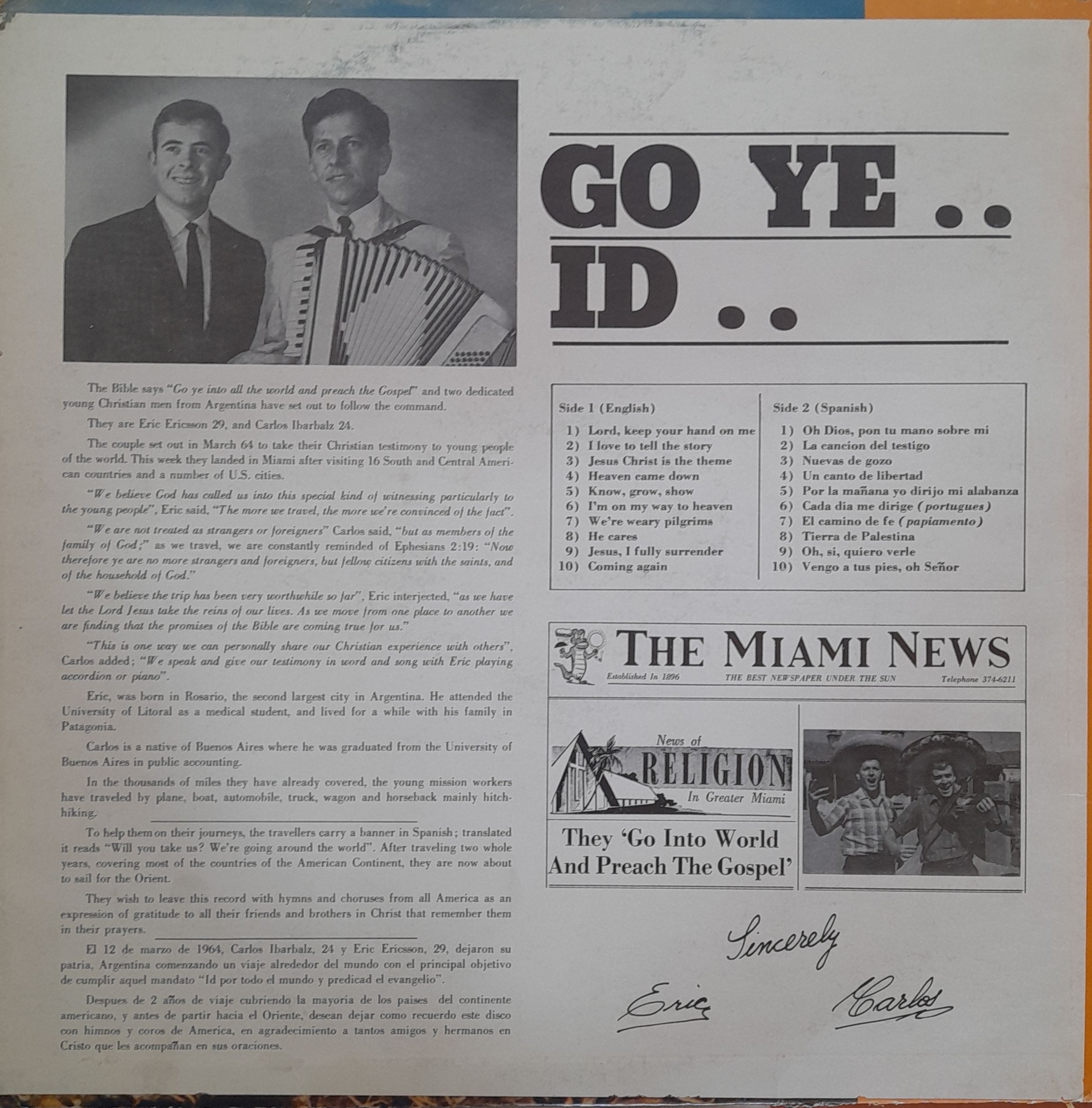 Go Ye Id. 12" LP - Imagen 2