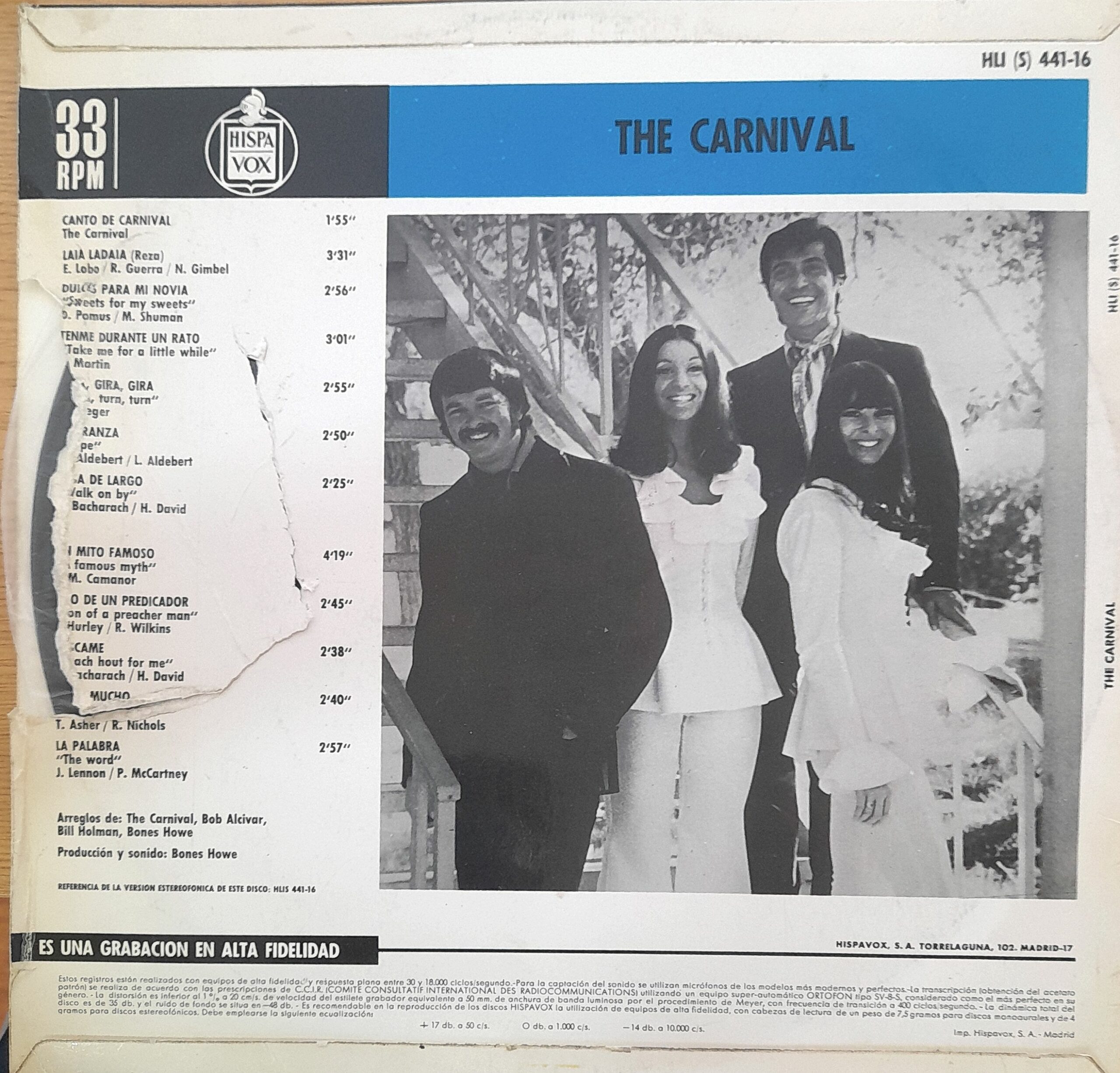 The Carnival. 12" LP - Imagen 2
