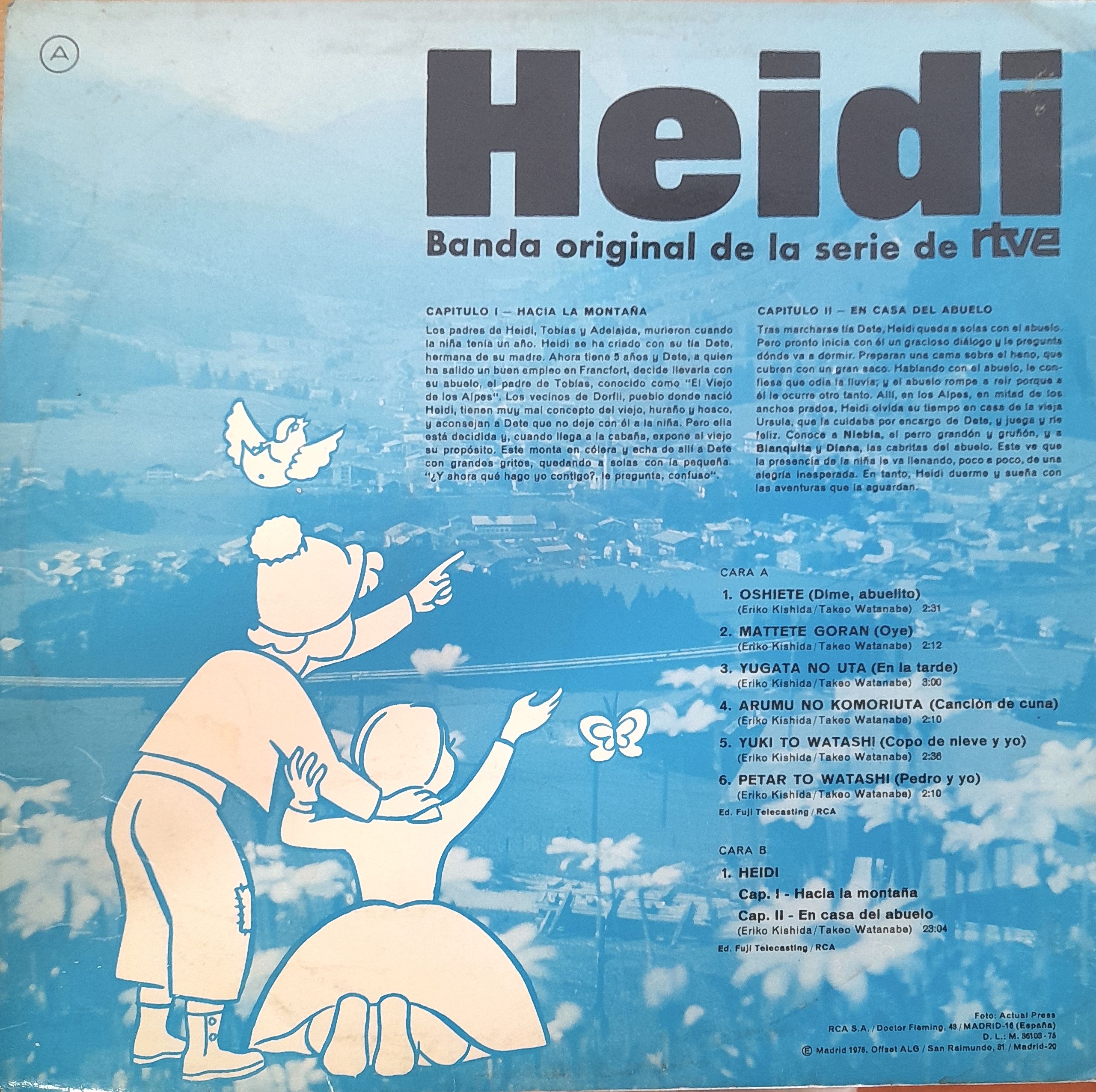Heidi (Banda Original de la Serie de TV) 12" LP - Imagen 2