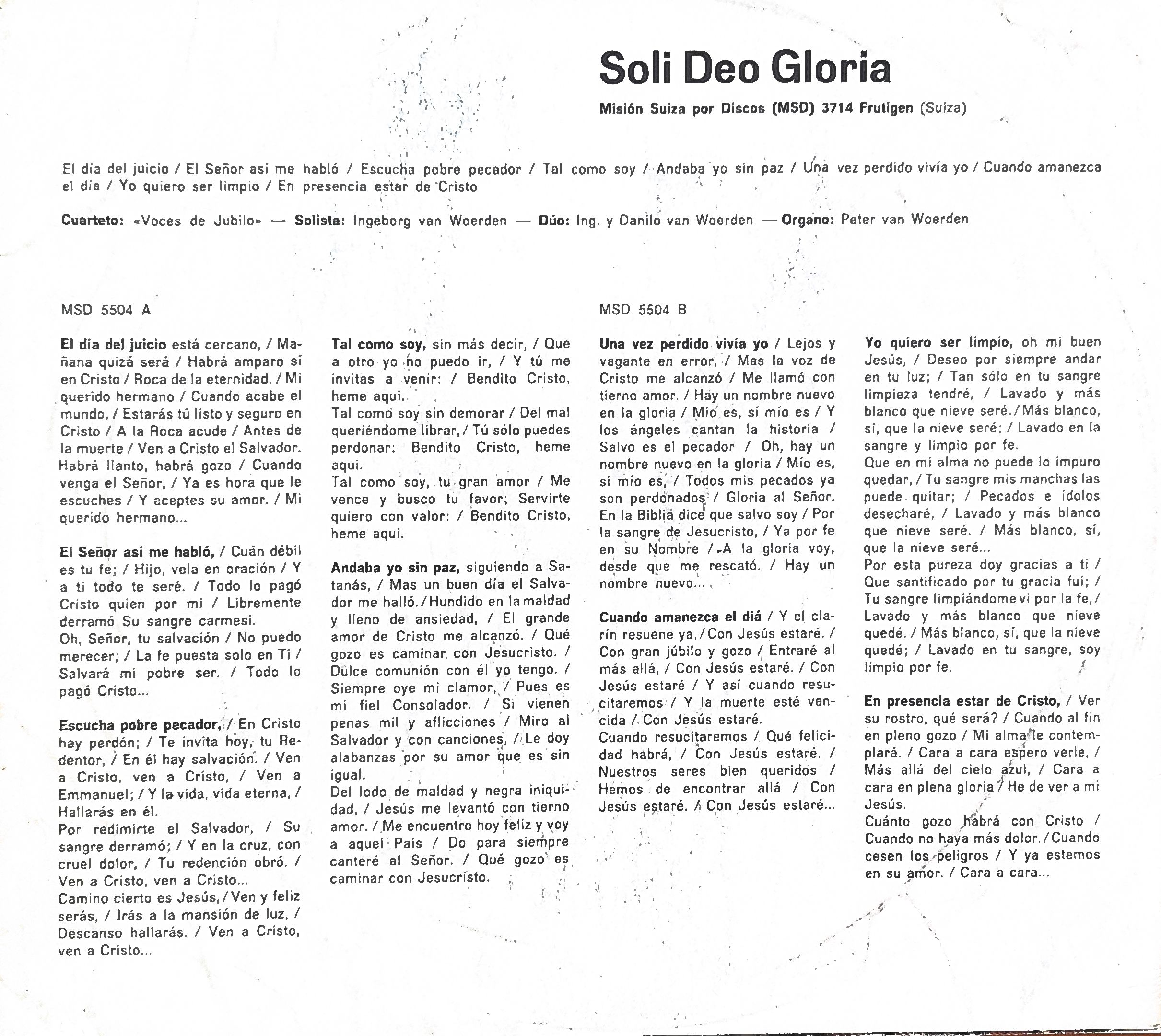 Mensajes de Salvación. 12" LP - Imagen 2